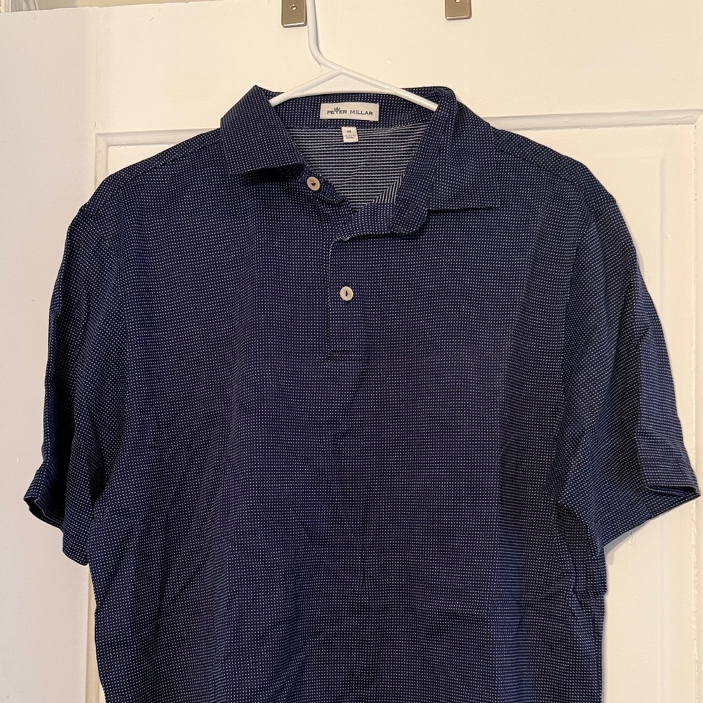 Peter Millar Men's Dark Blue Polo Shirt